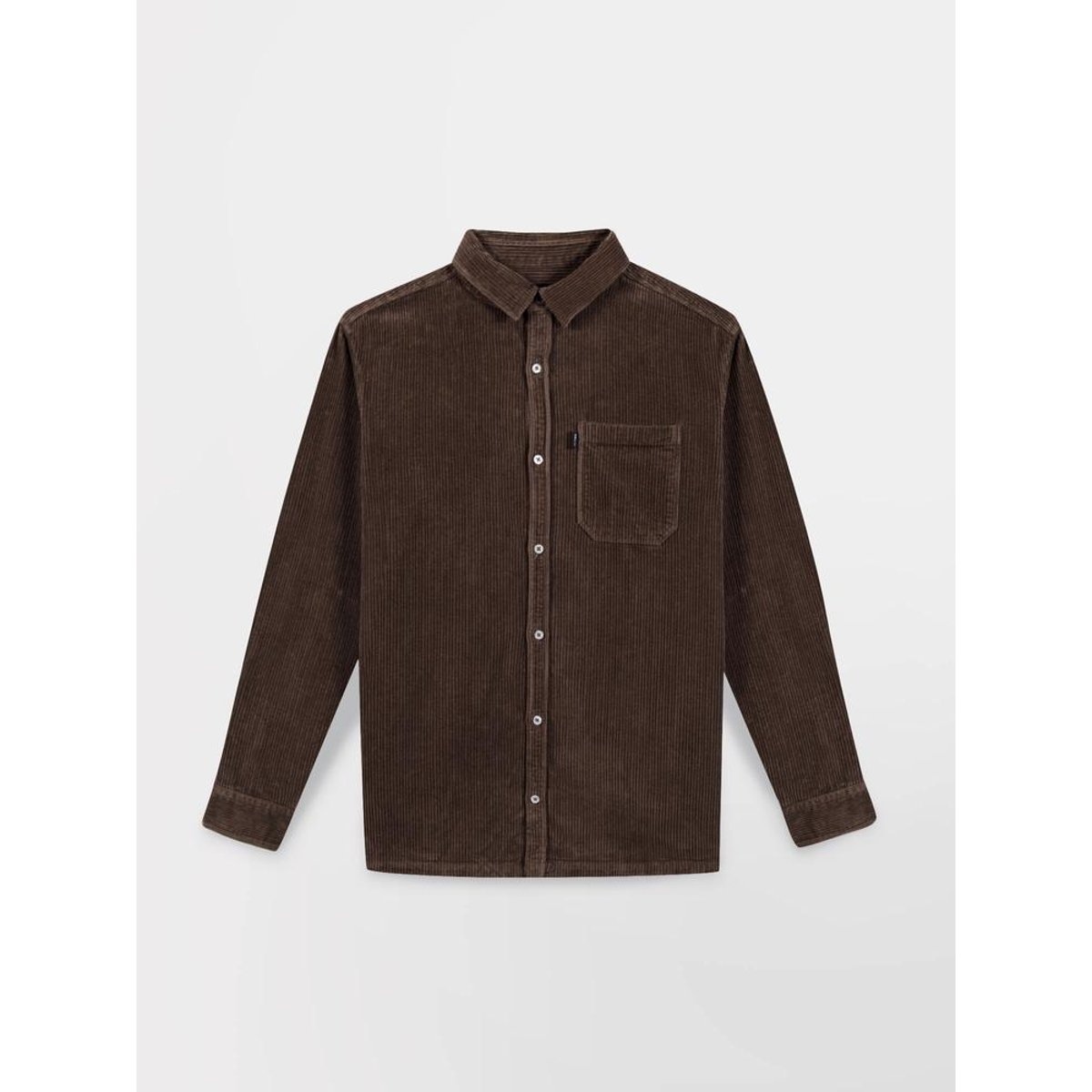 Chemise manches longues MAEROCHE brun, TBS