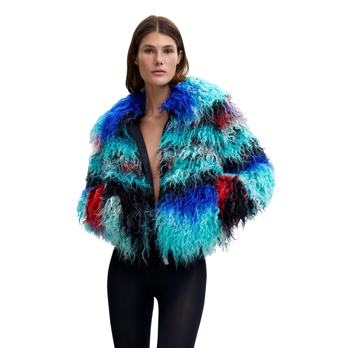Manteau à poils longs Lacroix multicolore, DESIGUAL