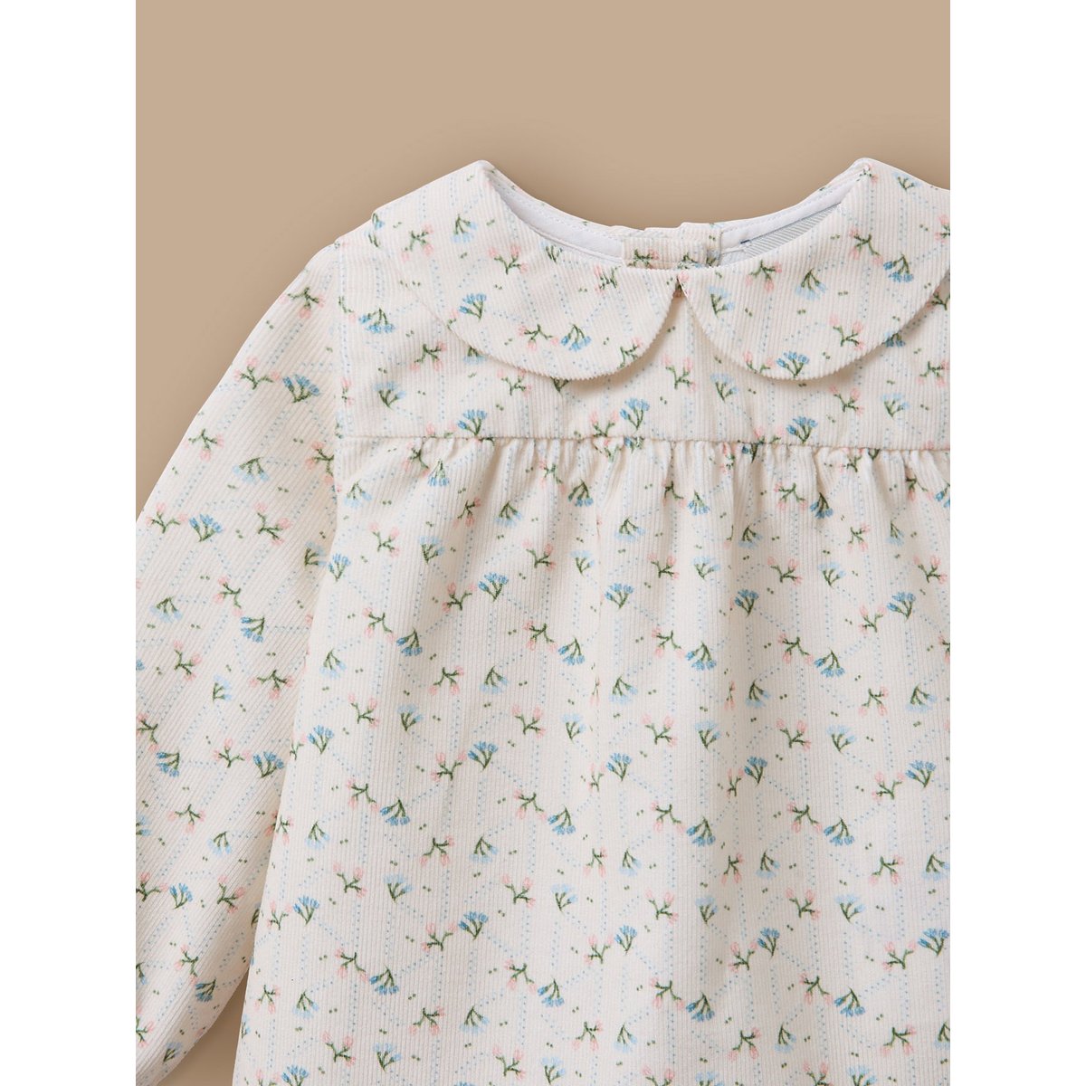 Blouse en velours imprimée imprimé camilla, CYRILLUS