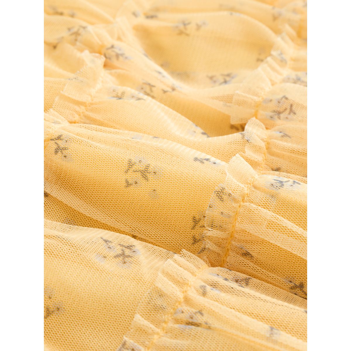 Robe en tulle bébé jaune à fleurs, NEXT