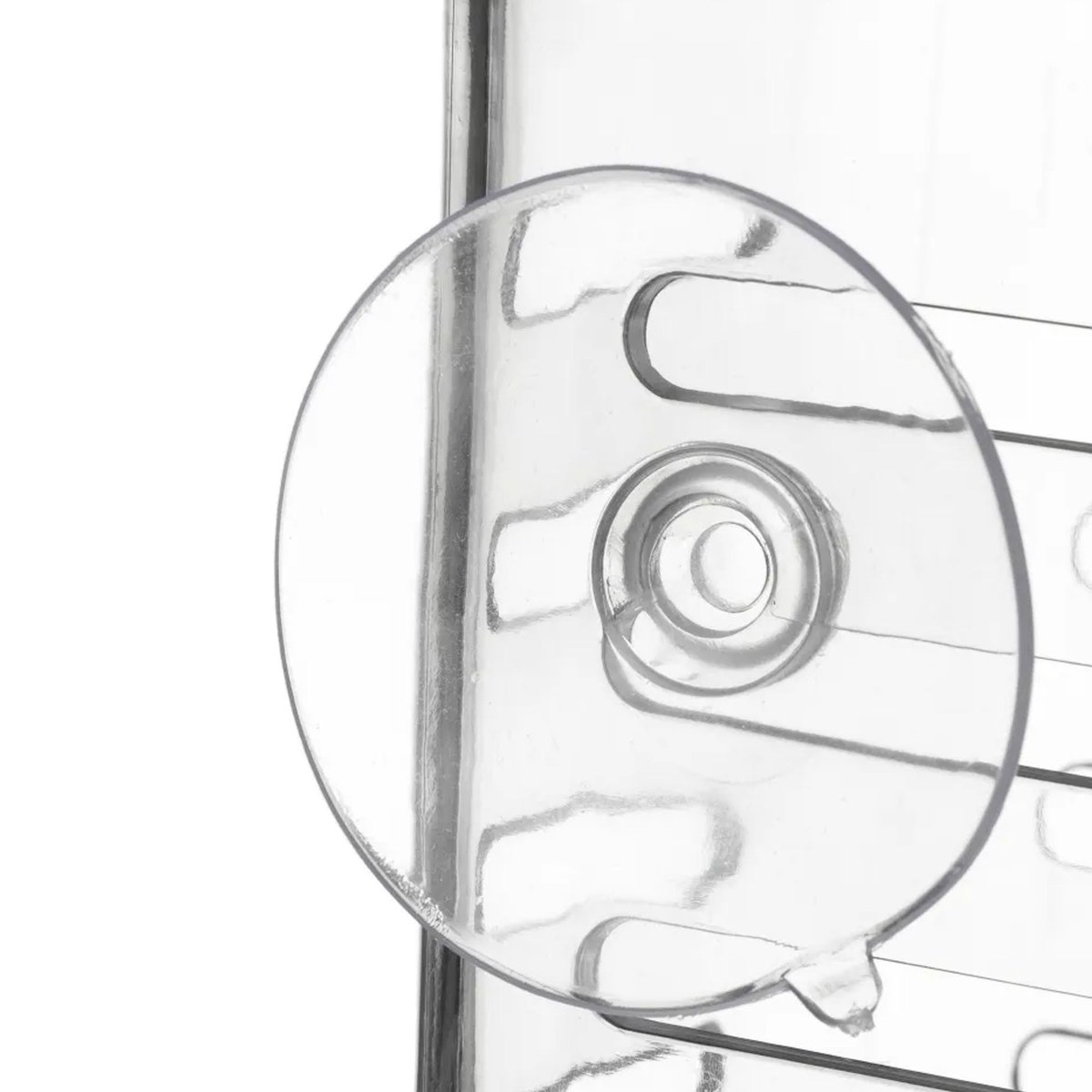 Étagère de douche en plastique transparent à ventouses 10.9x9x10.2cm transparent, WADIGA