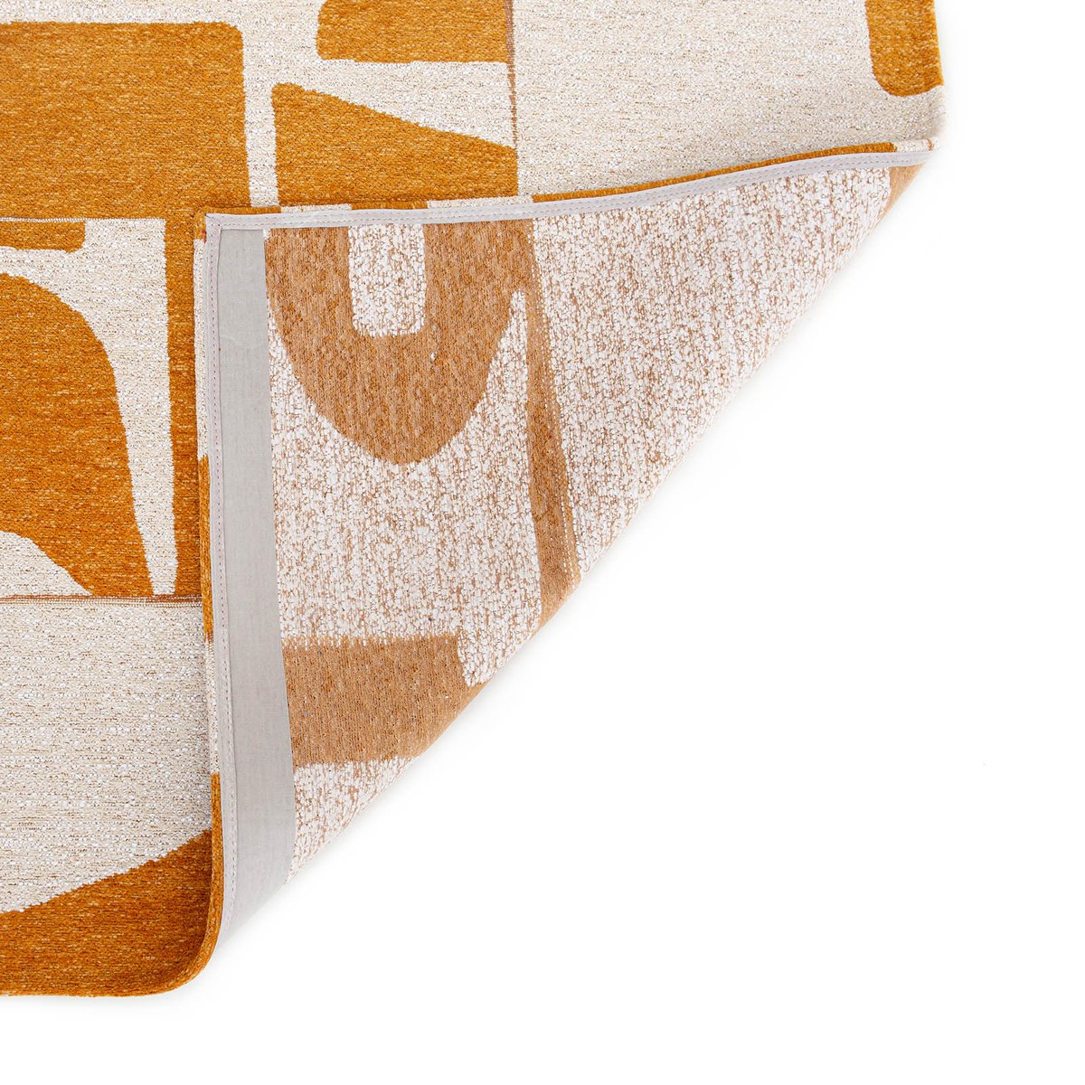 Tapis intérieur/extérieur tissé plat LASH jaune, NOVATREND