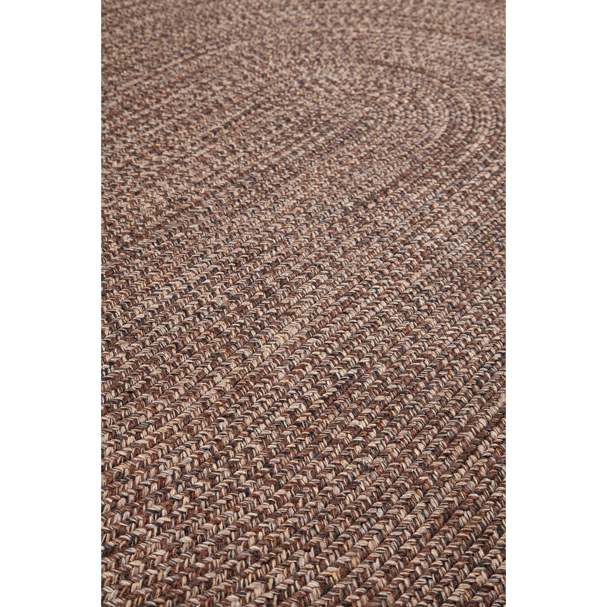 Tapis rond ou oval style jute intérieur extérieur JUTY beige, NOVATREND
