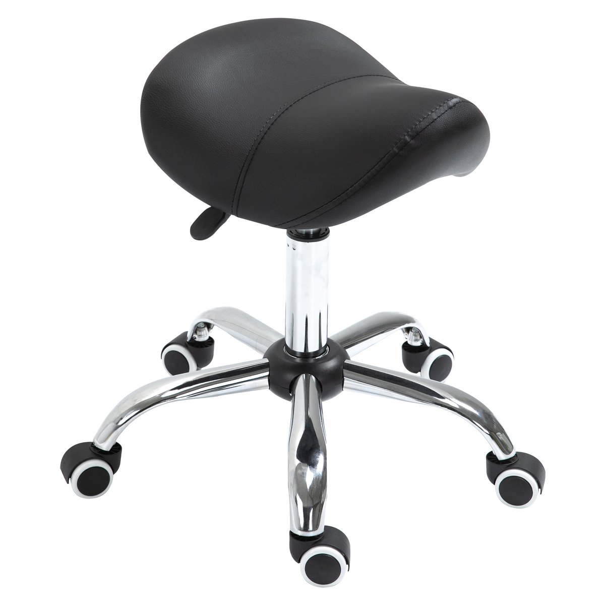 Tabouret de salon Métal Noir noir, HOMCOM