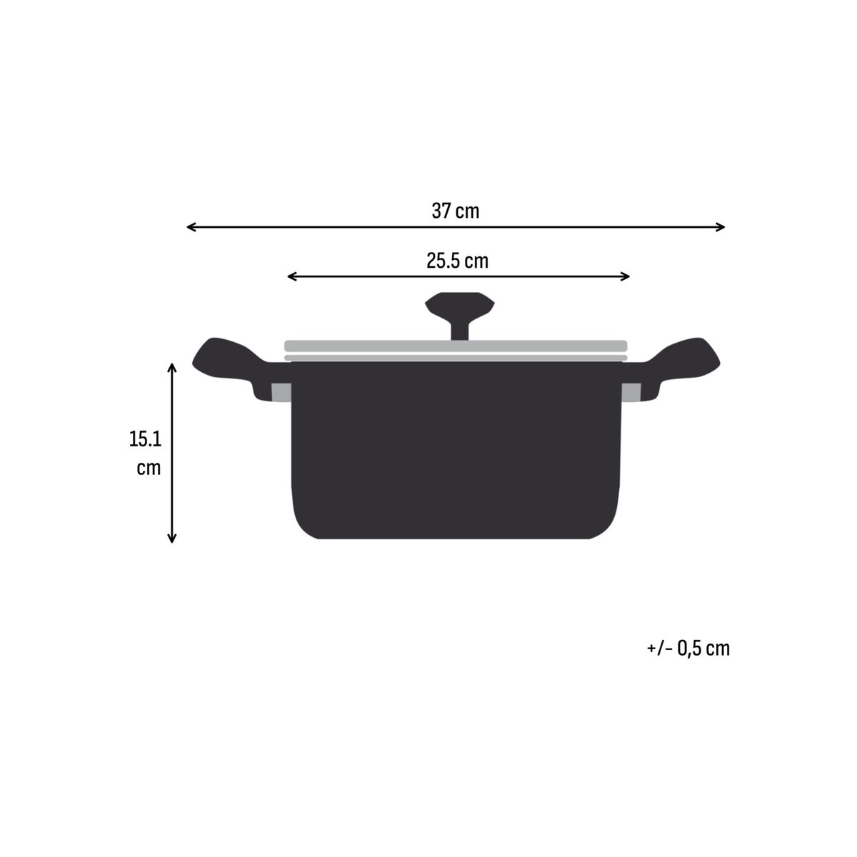 Faitout - ø24 cm argenté, TEFAL