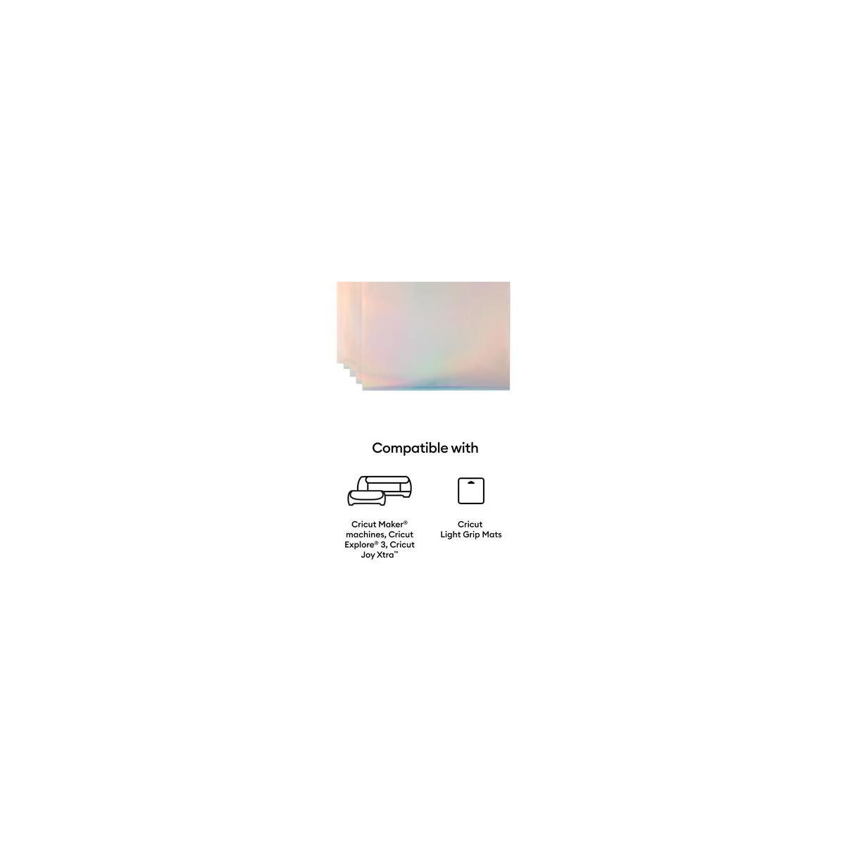 Accessoire Printable Vinyl A4 - 10 sheets (Silver) couleur unique, CRICUT