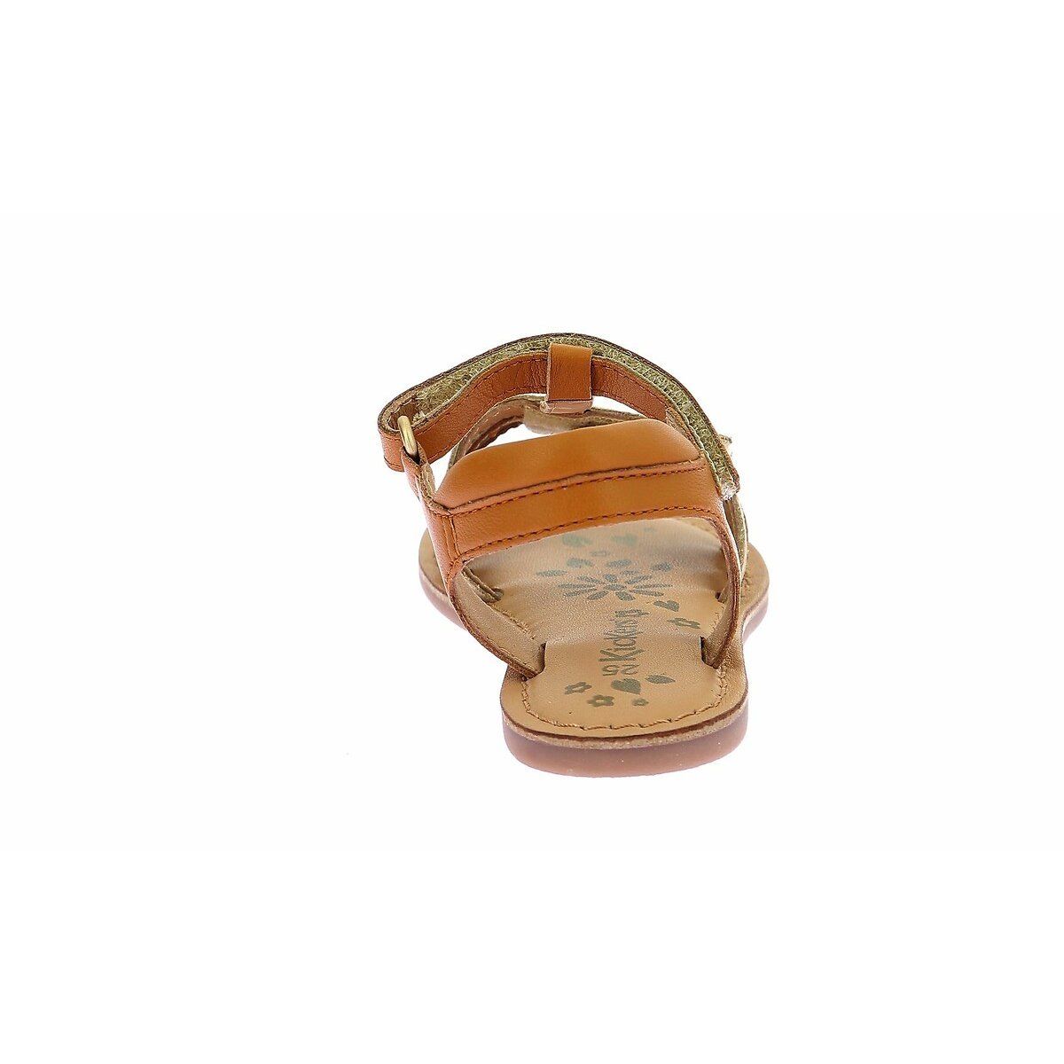Sandali in pelle con chiusura in velcro Diamanto cammello/dorato , KICKERS