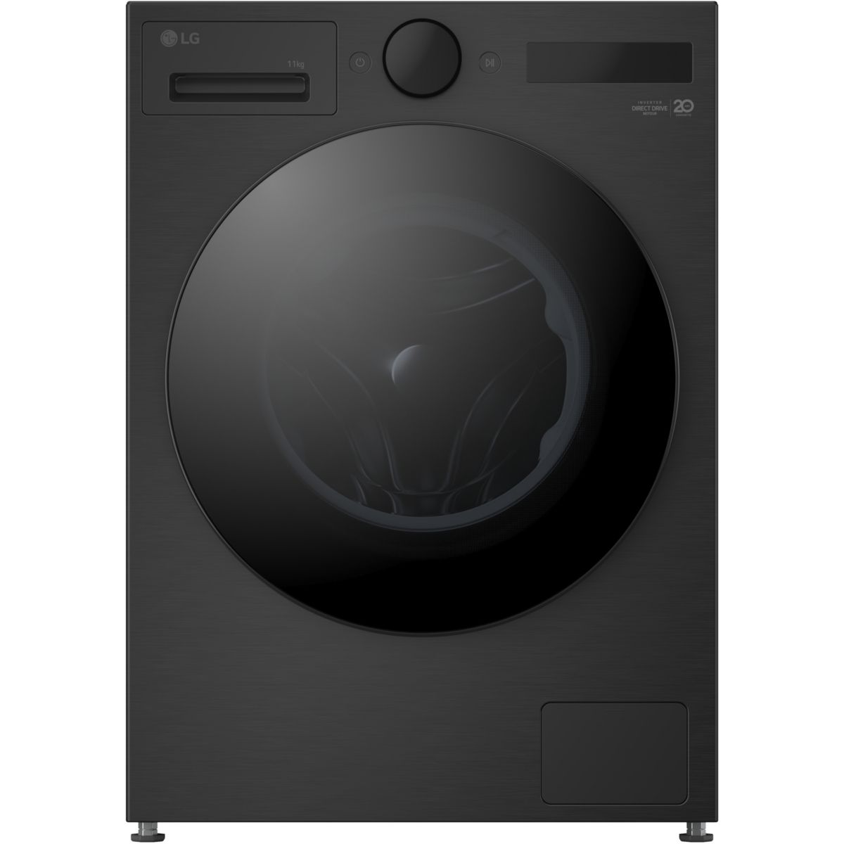 Lave linge hublot F14X76BSTA - 11 kg - 1400 tr/min - Classe A - Moteur direct drive - Autodosage - Wifi - Noir couleur unique, LG