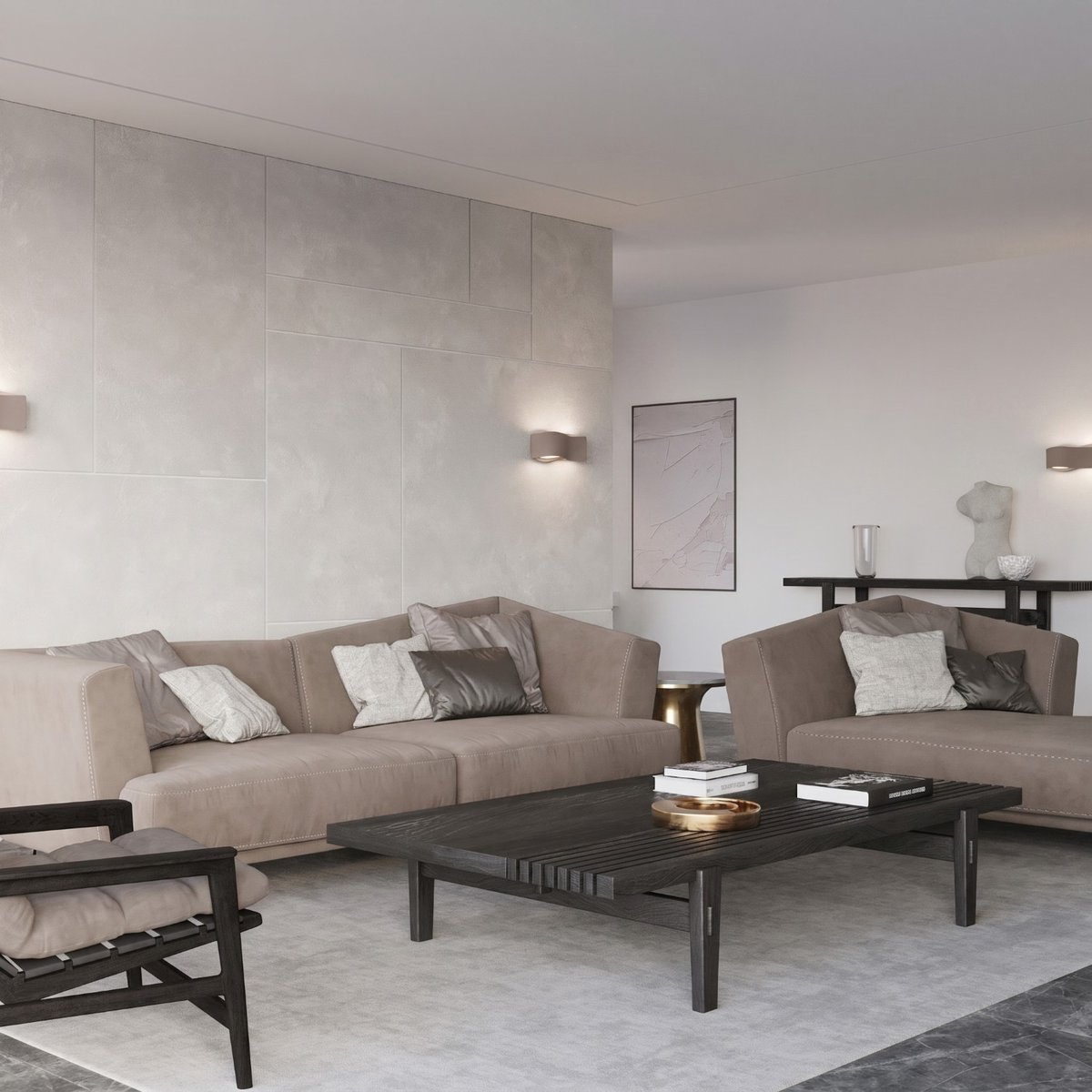 Applique murale Taupe G9 1 Tila taupe, EDEN
