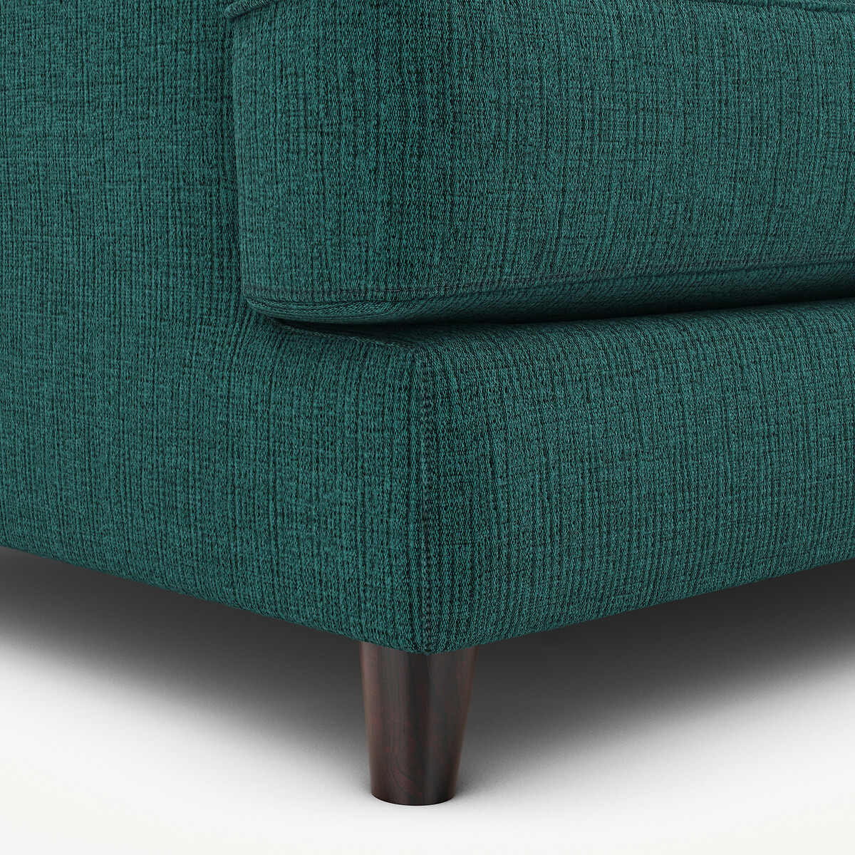 Kompaktes Sofa, aus jaspiertem Canvas, ALWINE dunkelgrün, AM.PM