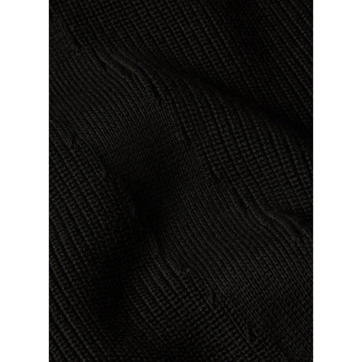 Pull en coton bleu marine en maille côtelée avec un col camionneur noir, G-Star RAW