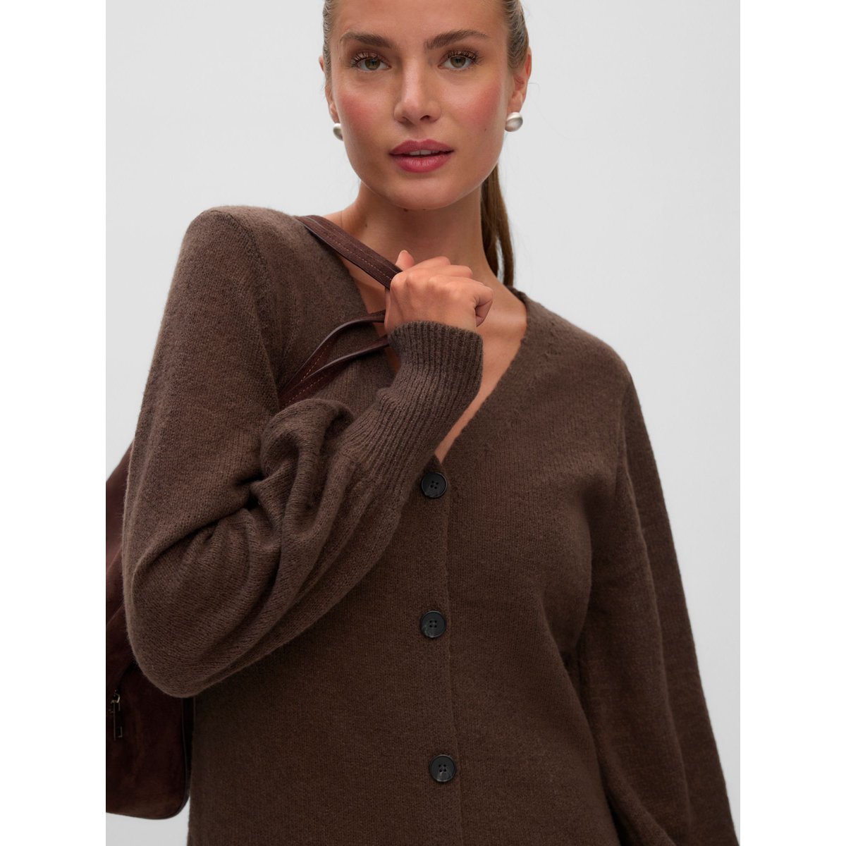 Robe En Maille chocolate brown, VERO MODA