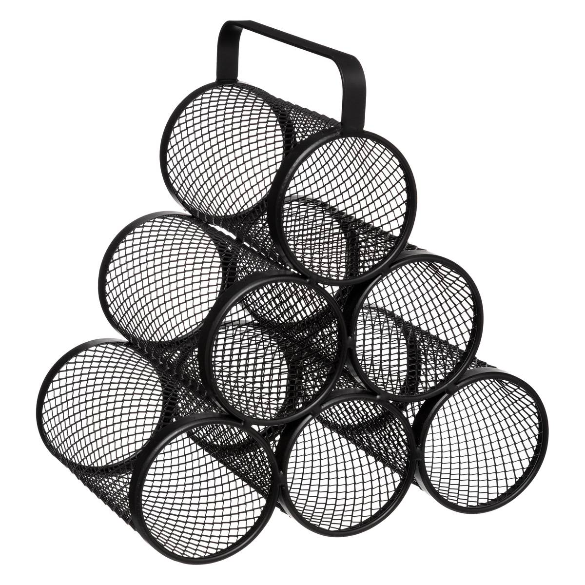 Rangement 6 bouteilles MAYAJ noir, 5FIVE SIMPLY SMART