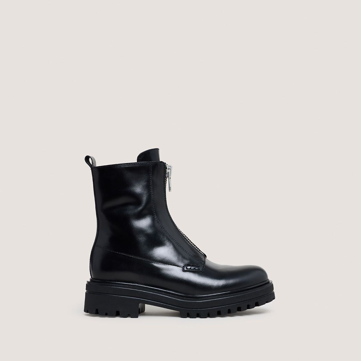 Leren boots met rits, AMOUREUSE zwart, JONAK