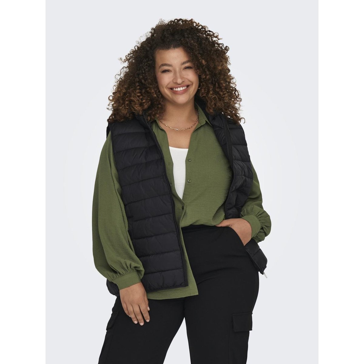 Gilet Matelassé noire - black, ONLY CARMAKOMA