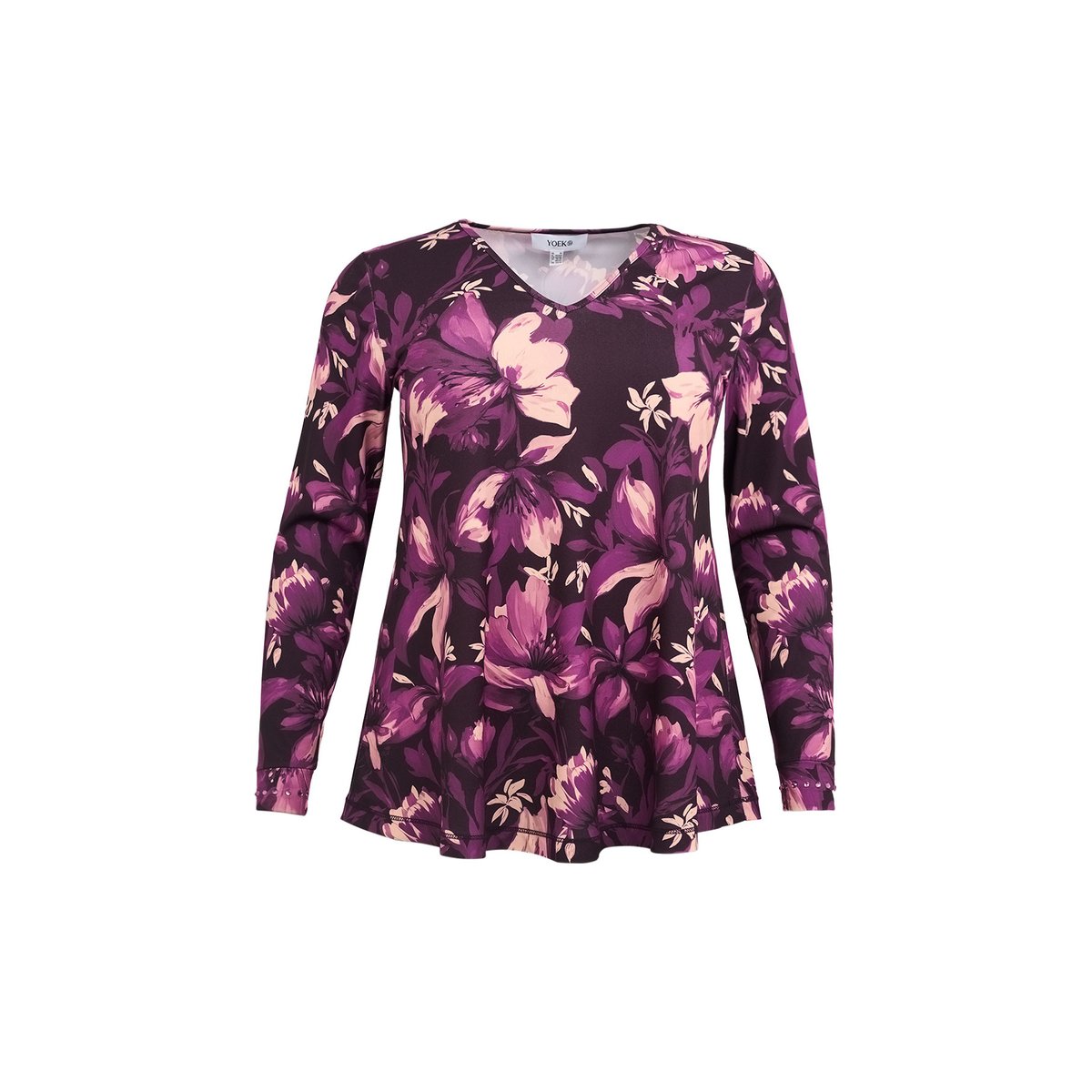 Tunique avec manches longues violet, YOEK