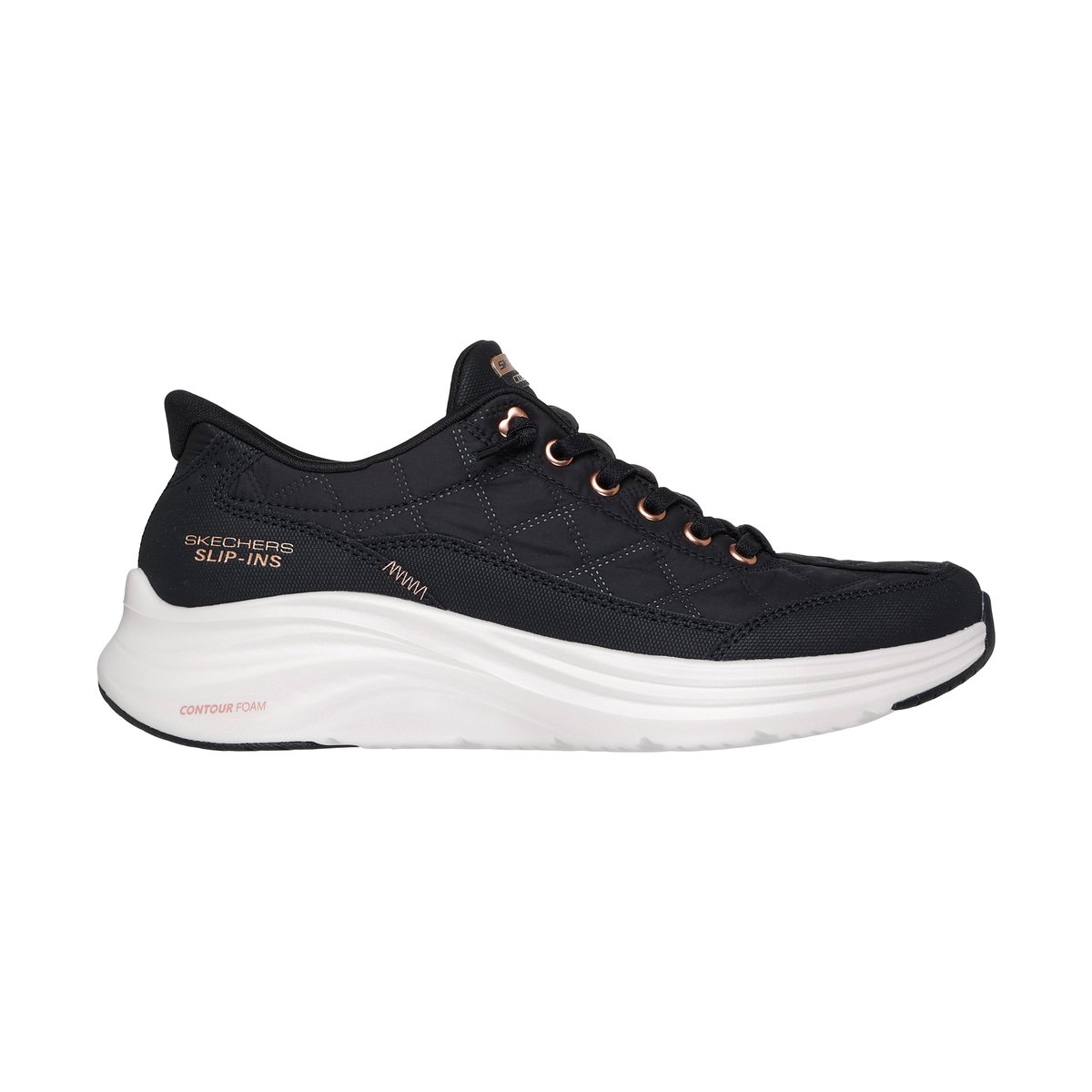 Baskets CONTOUR FOAM-GOLDEN HOUR noir - rose-or, SKECHERS