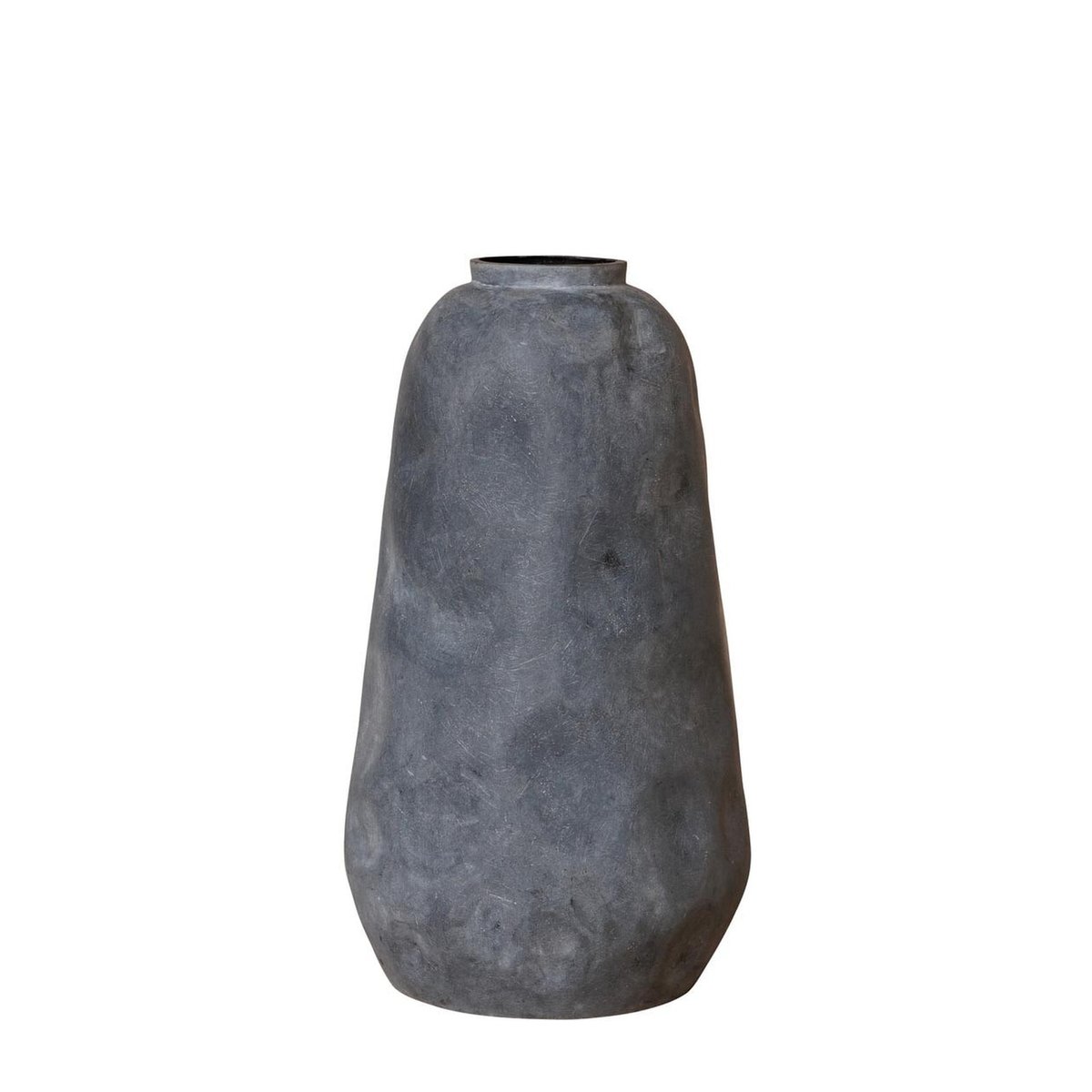 Grand pot en fibre de verre H89 SOIGNIES gris, CHEHOMA