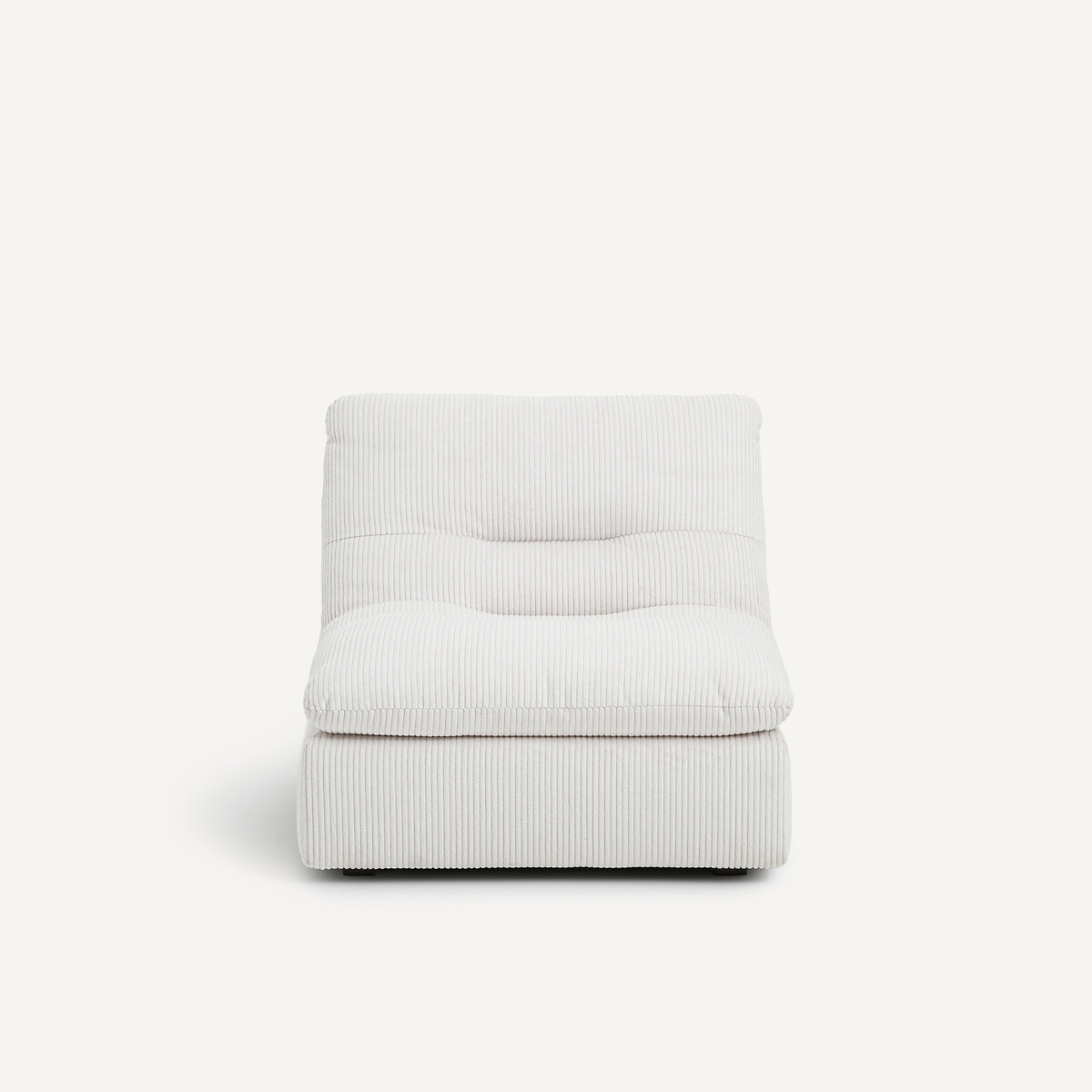 Modulaire zetel in geribd polyester, Giuliano creme , AM.PM