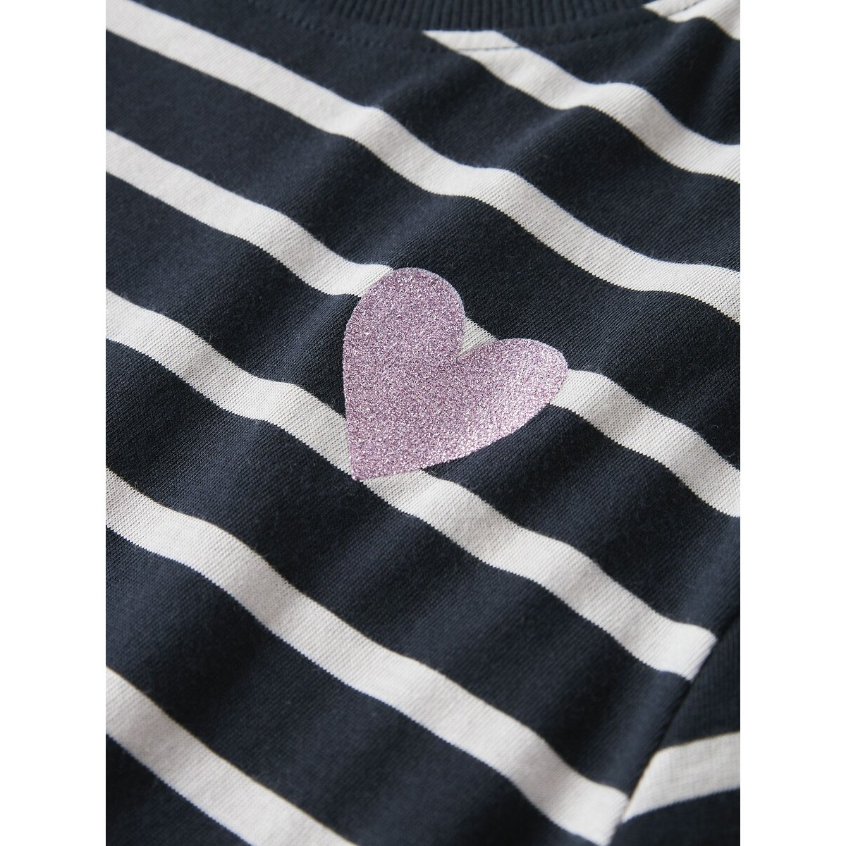 T-shirt met lange mouwen gestr felblauw/wit, NAME IT