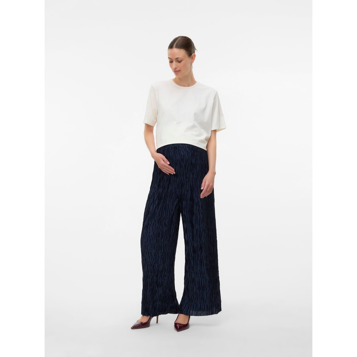 Pantalon À Jambe Large navy blazer, VERO MODA