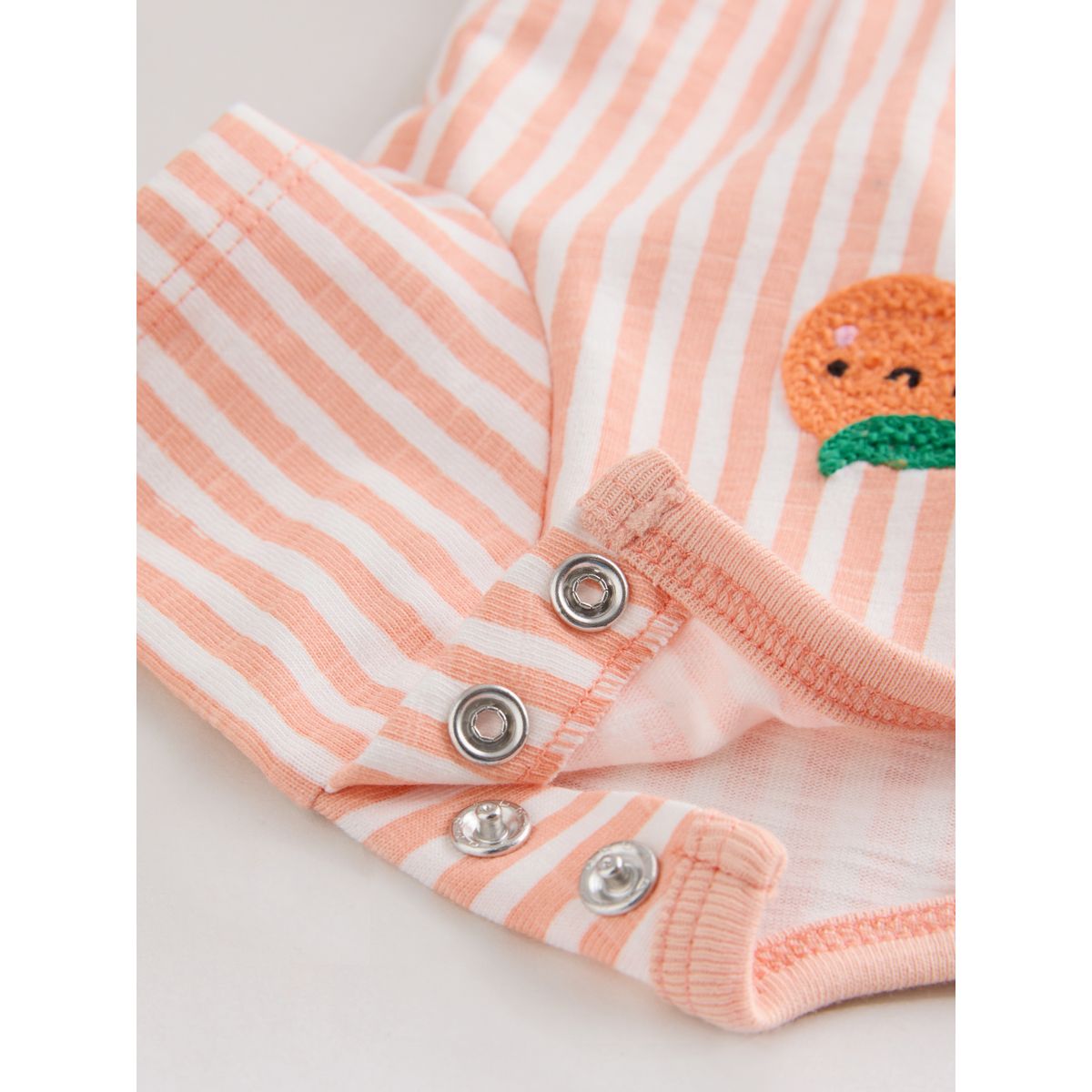 Barboteuse en jersey style sport, lot de 2 rayures bleues et orange, NEXT