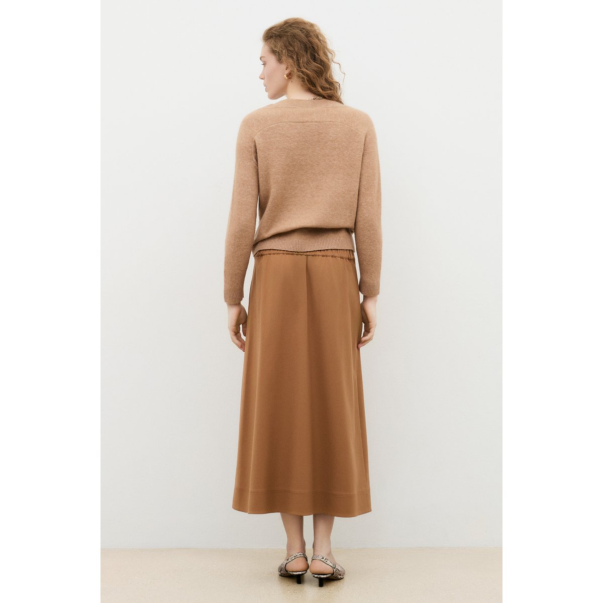 Pull large col v MJERRY camel, CAROLL