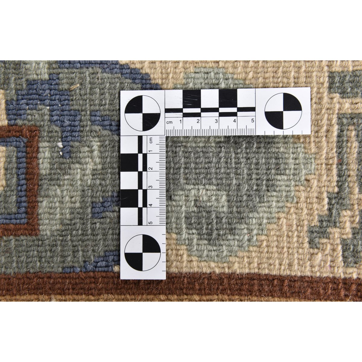 Tapis Gurkha Seta noué main laine et viscose terracotta multicolore, THEKO
