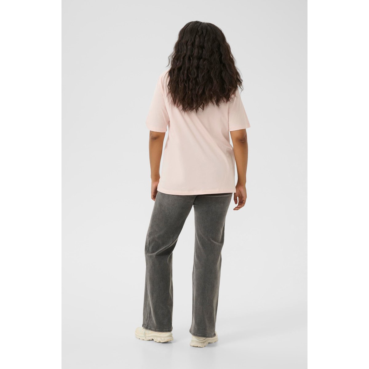 T-shirt à manches courtes rose lotus, KAFFE CURVE