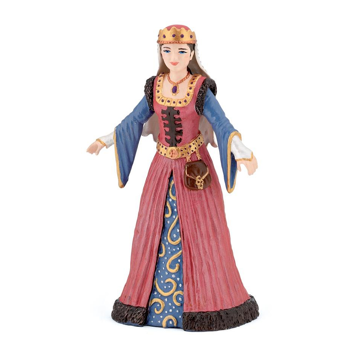 Figurine Reine médiévale rouge, PAPO