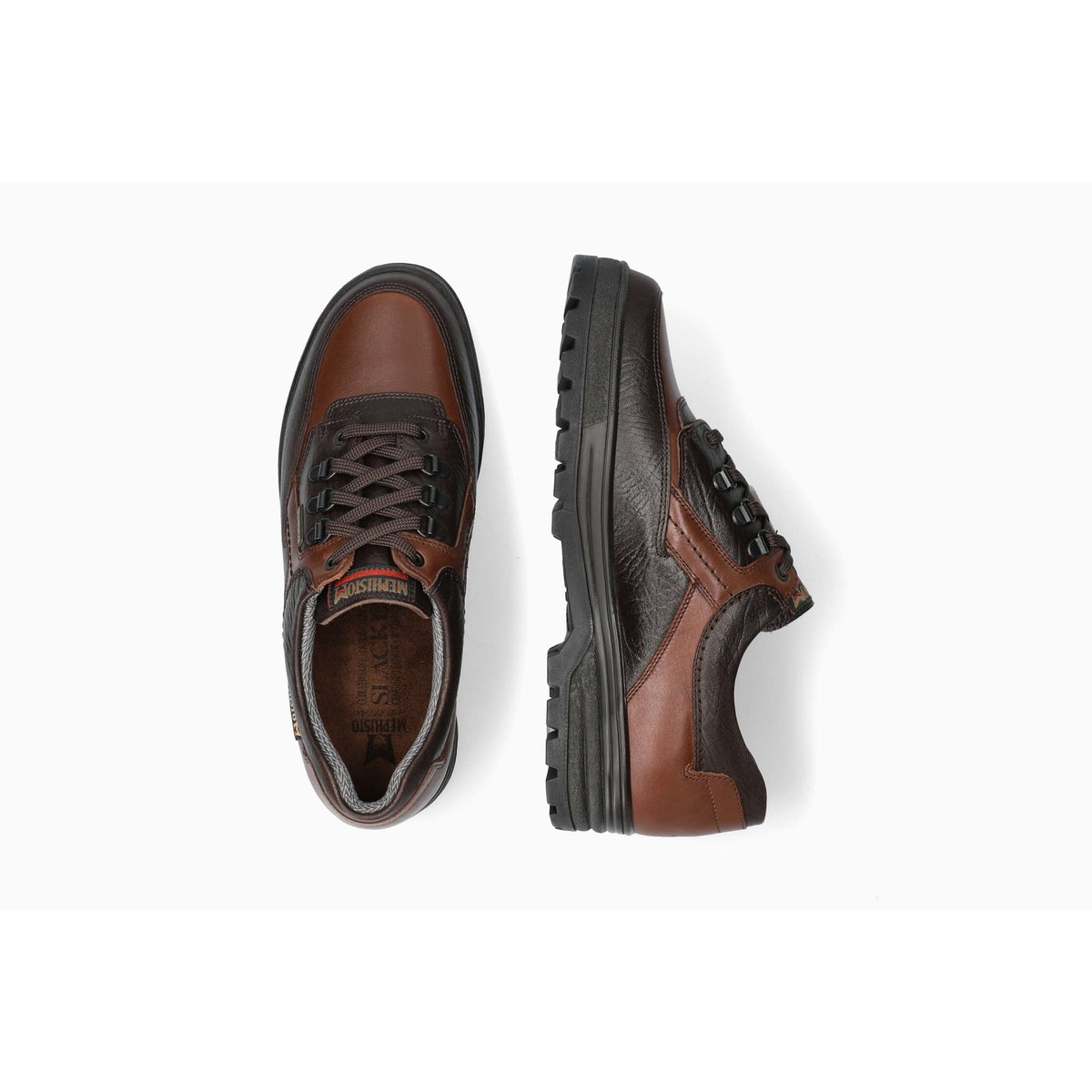 Derbies en cuir BARRACUDA MT dark brown 10, MEPHISTO