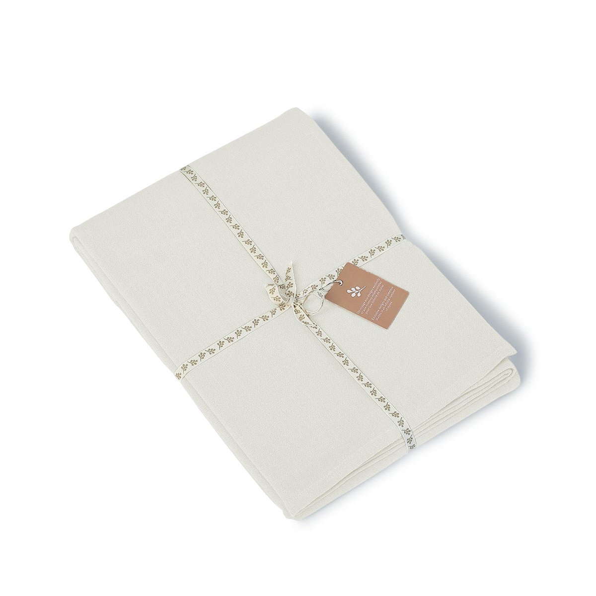 Nappe toile de coton LOUIS blanc, FEBRONIE