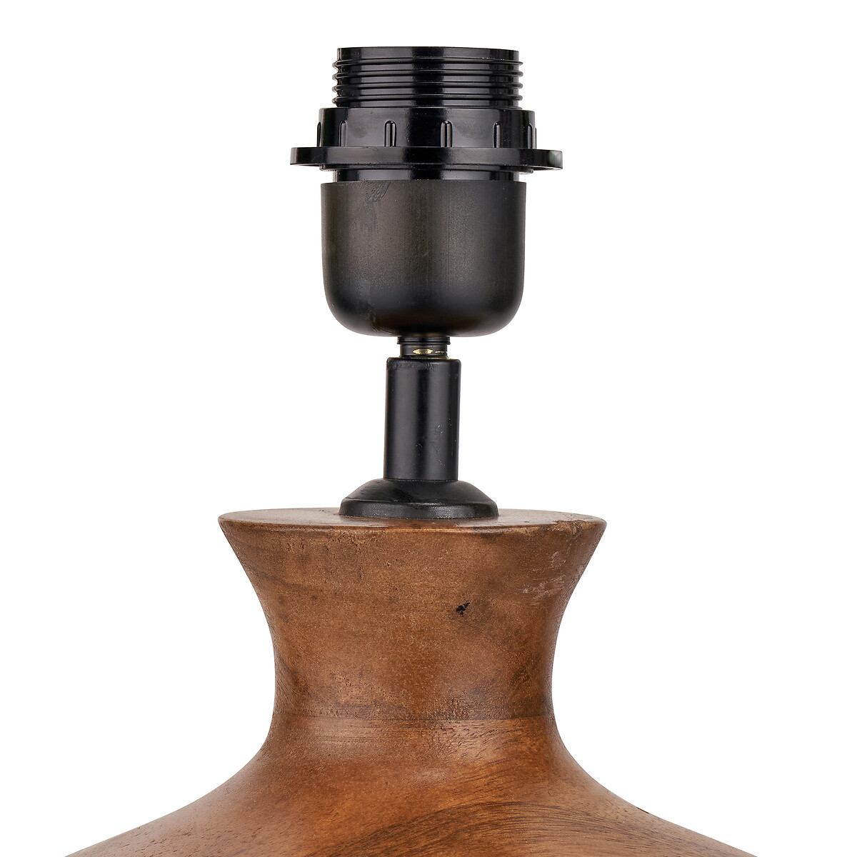 Kenton Mango Wood Round Table Lamp Base in Brown brown , SO'HOME