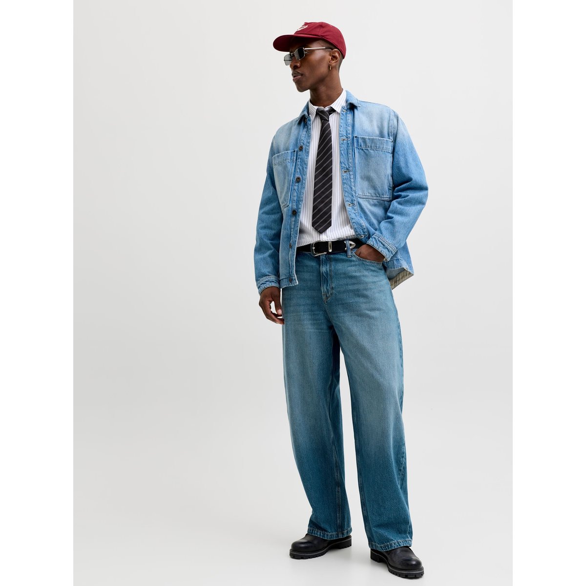 Jeans À Coupe Tonneau blue denim, JACK & JONES