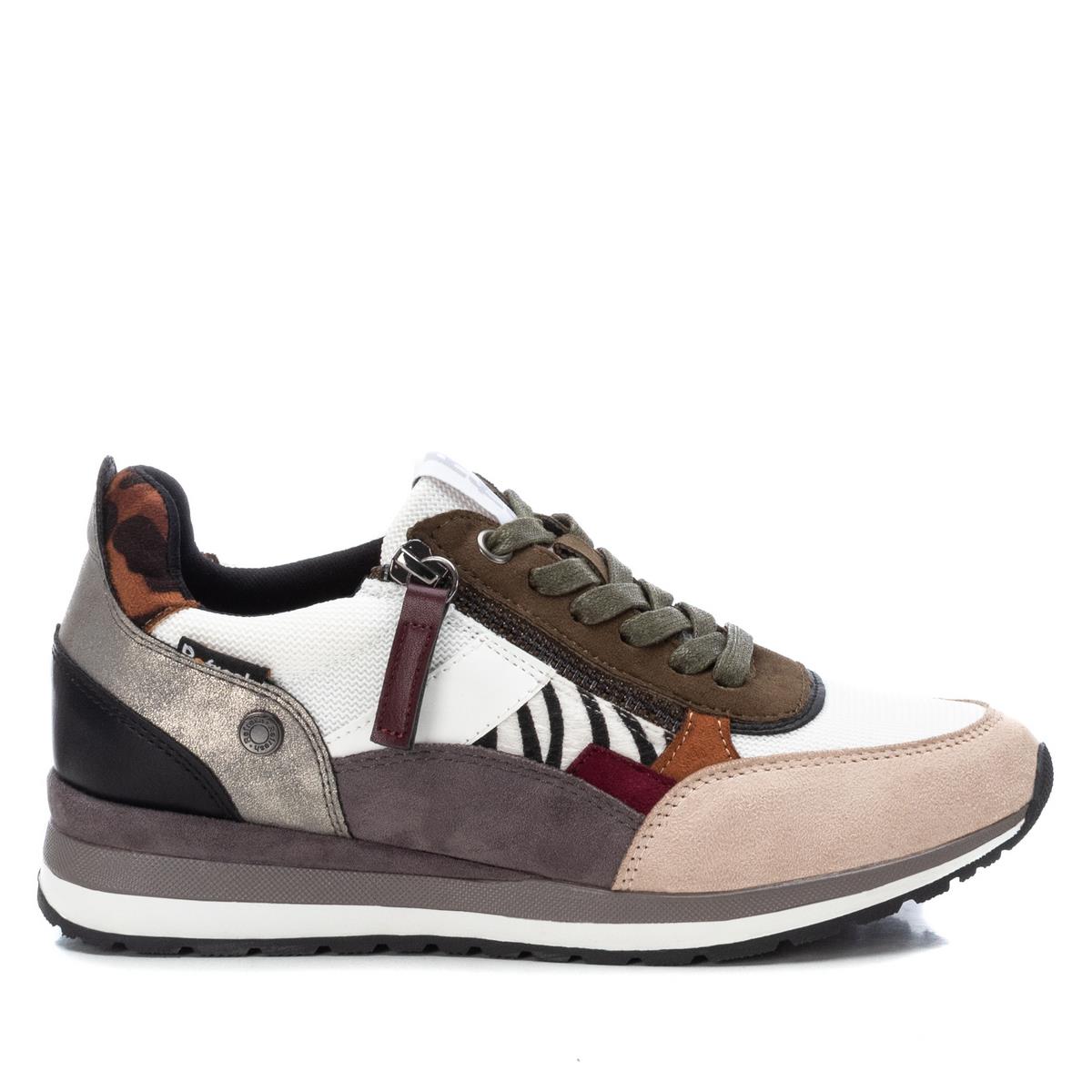 Chaussures plate avec fermeture à lacets blanc bleuté, REFRESH