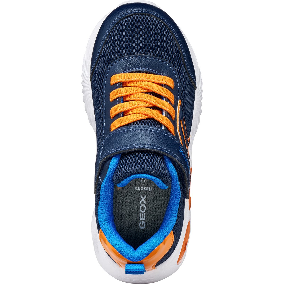Baskets À Led  J ASSISTER bleu marine/orange, GEOX