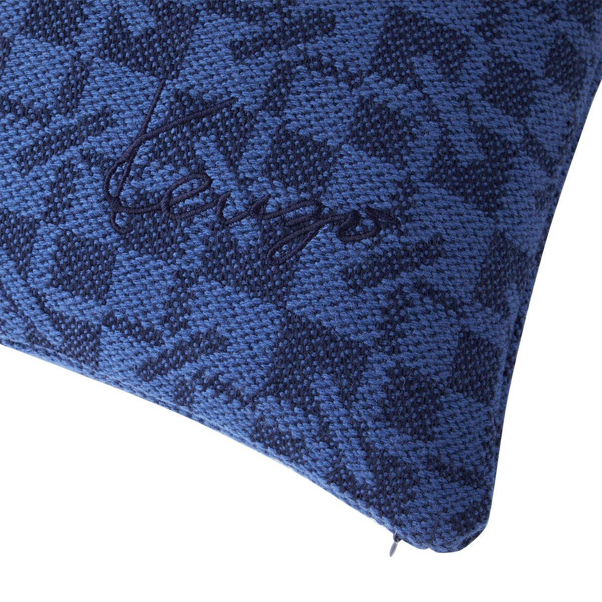 Housse de coussin en laine, K MONOGRAM marine, KENZO HOME