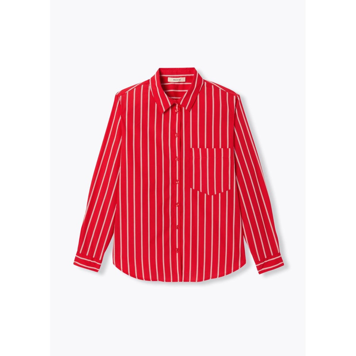 Chemise rayée rayé rouge, PROMOD