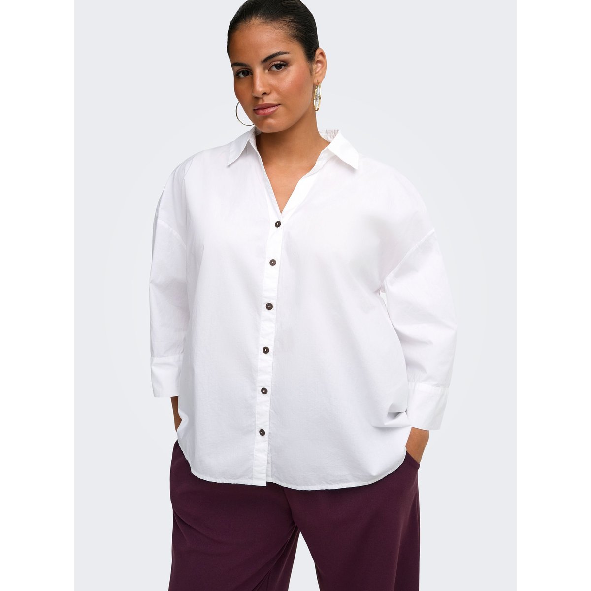 Chemise bright white, ONLY CARMAKOMA