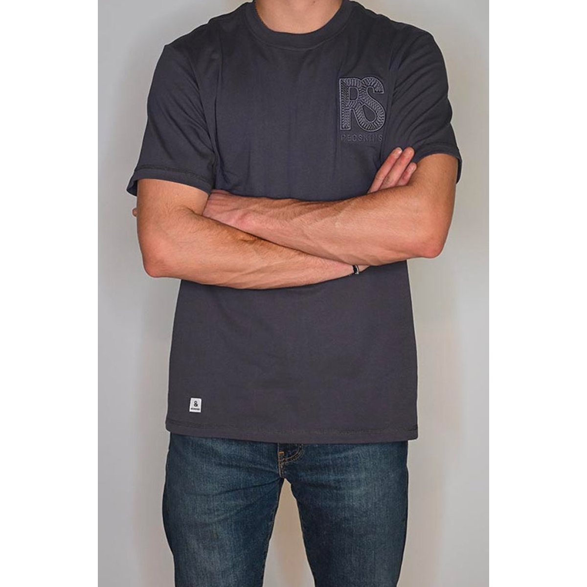 TEXTILE en coton DEEPER HEAT gris, REDSKINS