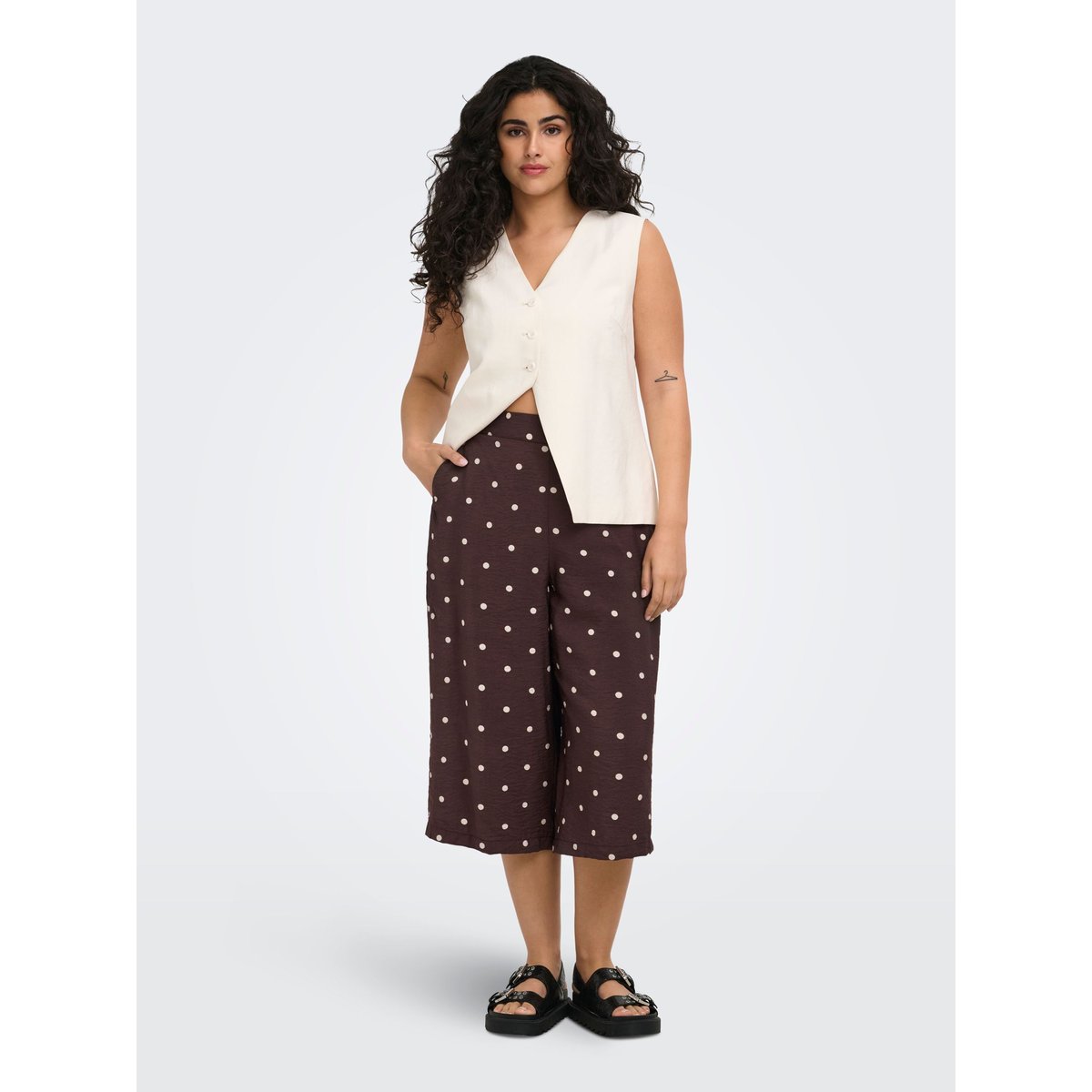 Jupe Culotte marron - coffee bean, ONLY CARMAKOMA