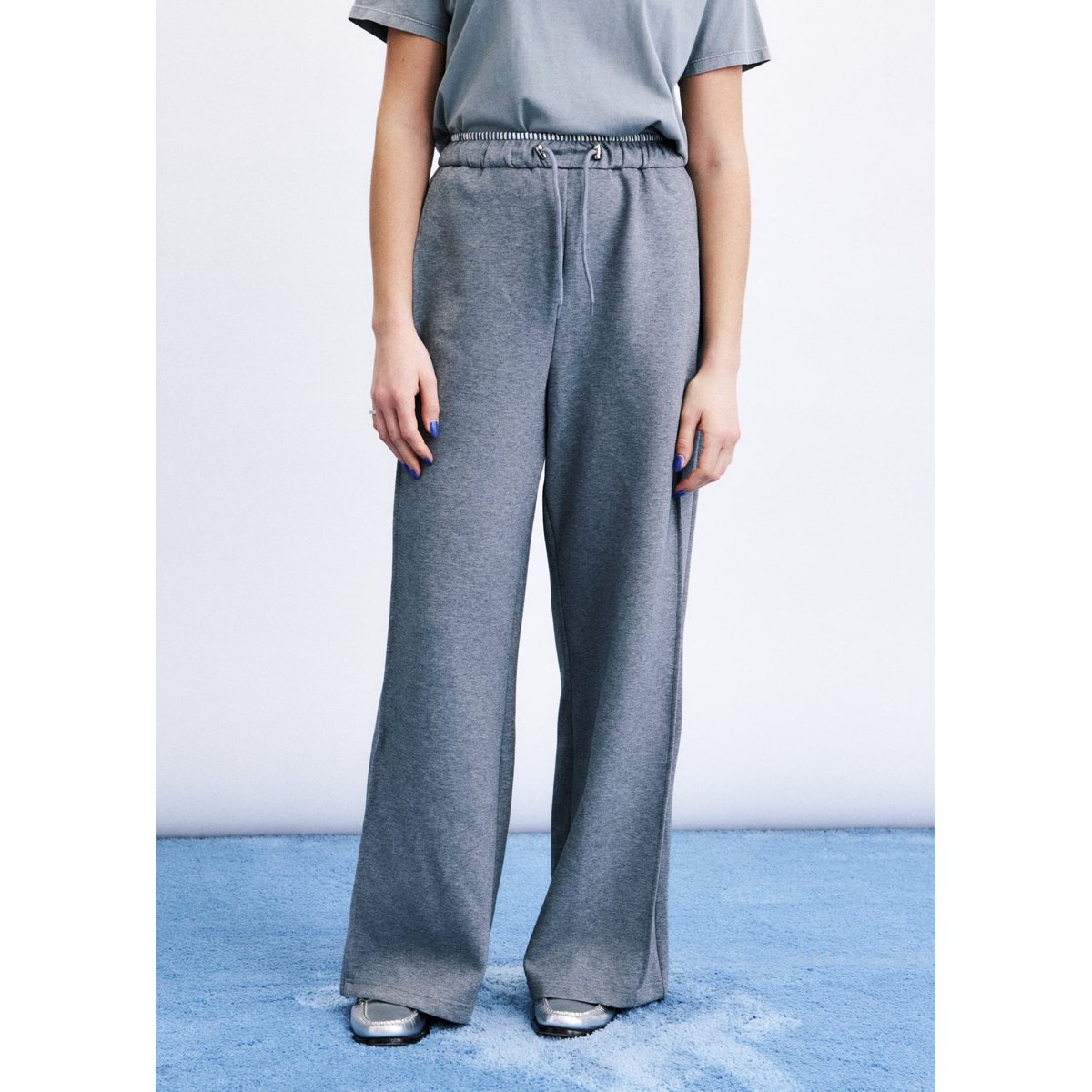 Pantalon Koya en coton KOYA gris, FRNCH