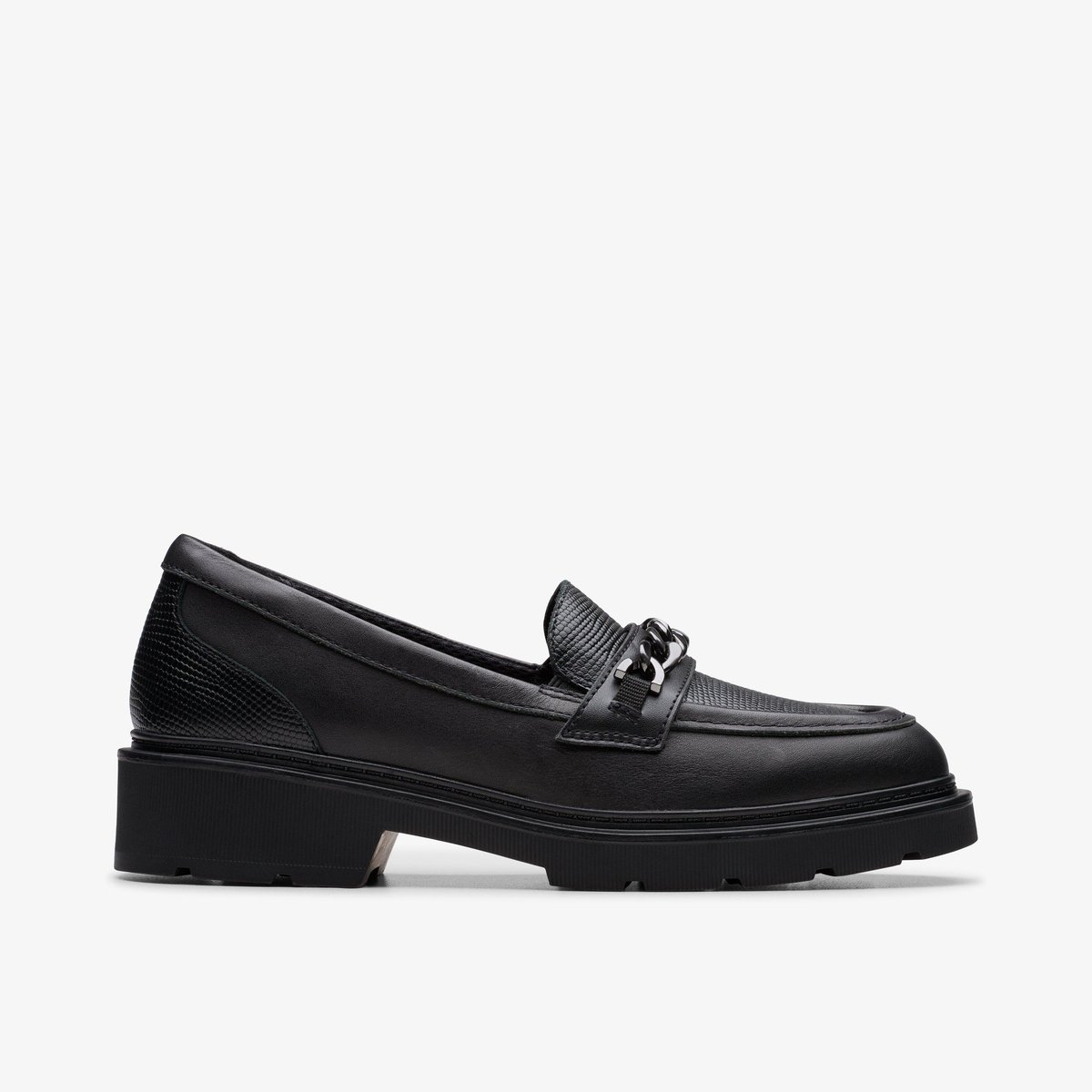 Mocassins Cuir ERIS EDGE Y noir, CLARKS