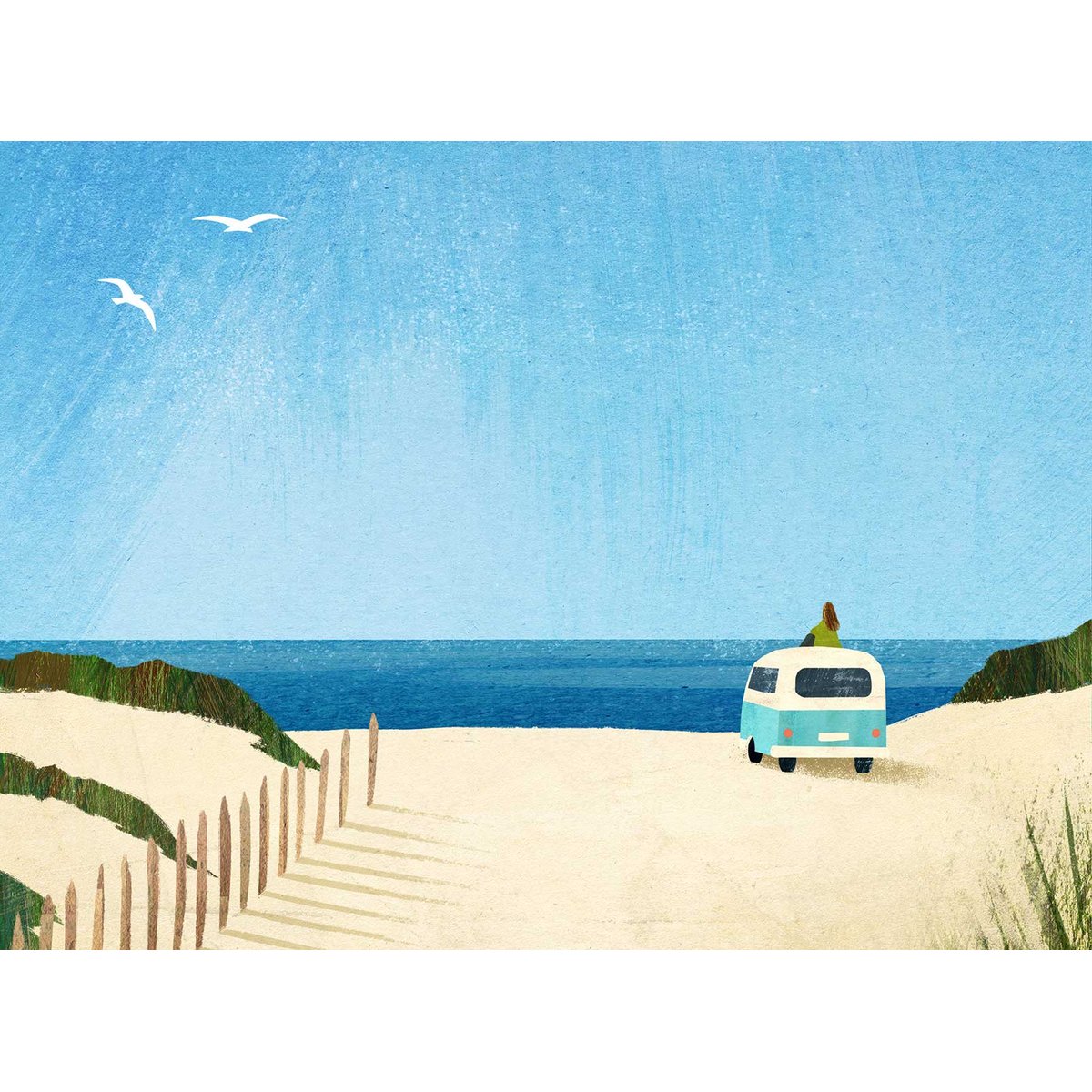 Papier peint horizon salé intissé, HEXOA