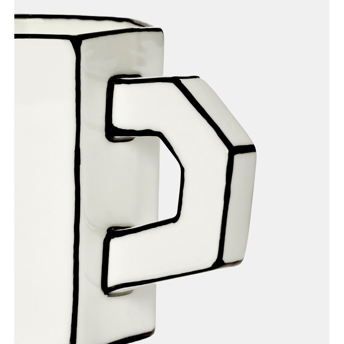 Mug - 30 cl blanc et noir, SERAX