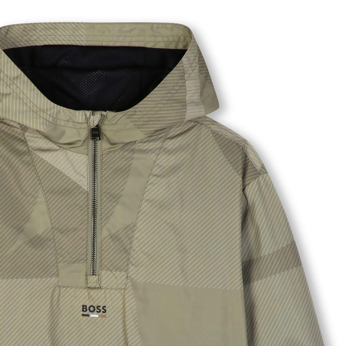Coupe-vent à capuche gris, BOSS KIDSWEAR