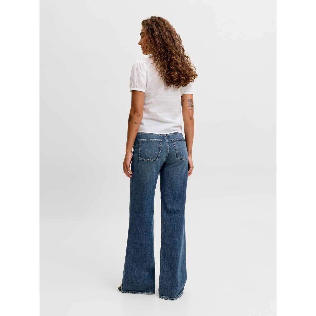 Jean Coupe Évasée dark blue denim, JJXX
