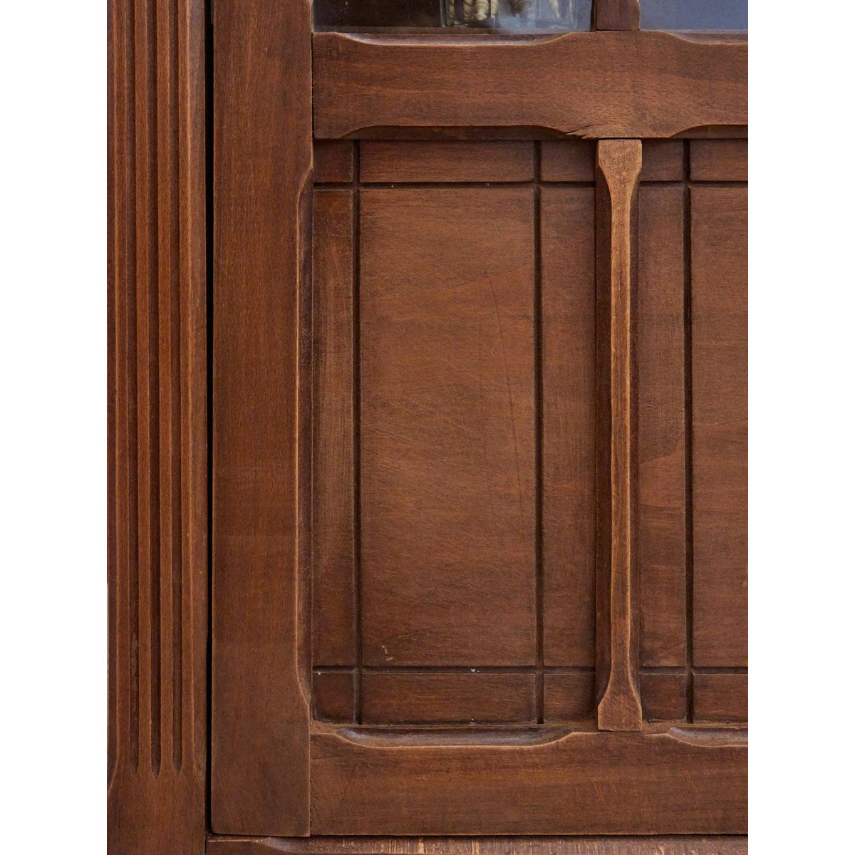 Vitrine en bois Victoria N°196 - Bon état bois foncé, DEBONGOUT