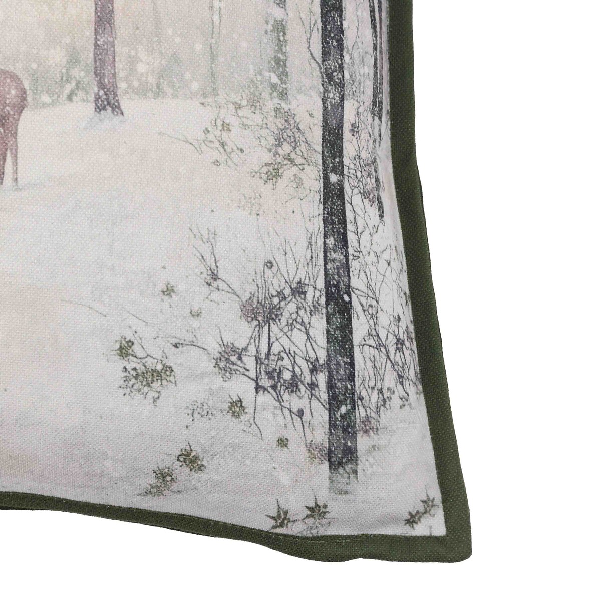 Woodland Stag Scene Cushion green, ÉDITÉ