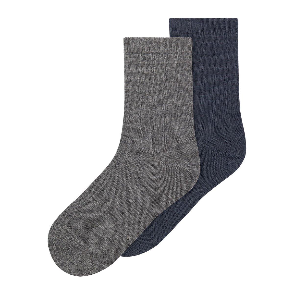 Chaussettes dark grey melange 1, NAME IT